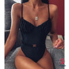 Sexy Belt One Piece Swimsuit Women Swimwear Folds Bodysuit Swimsuit Push Up Sexy Belt One Piece Swimsuit Women Swimwear Folds Bodysuit Swimsuit Push Up