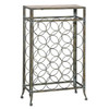 "Driftwood Iron" Metal Wine Rack