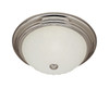 Classic 15 inch Melon Flushmount Nickel Classic 15 inch Melon Flushmount Nickel