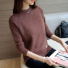 Long Sleeve Pull Solid Pullover Casual Knitted Sweater