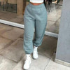 Baggy Pencil Pants Women Plus Size Black Winter Wide Leg Sweat Pants