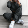 Baggy Pencil Pants Women Plus Size Black Winter Wide Leg Sweat Pants