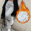 Baggy Pencil Pants Women Plus Size Black Winter Wide Leg Sweat Pants