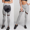 Fashion Gothic Push Up Ladies Mesh Pants Love Heart Black Leggings