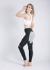 Fashion Gothic Push Up Ladies Mesh Pants Love Heart Black Leggings