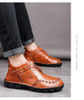 Winter Boots Men Genuine Leather Ankle Boots