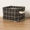 1 Pc Printing Cotton Linen Desktop Storage Organizer