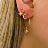 Vintage Tribal Ethnic Geometric Drop Dangle Hoop Earrings Set