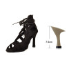 6/7.5cm Latin Dance Boots Salsa Suede Professional Dance Shoes