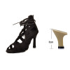 6/7.5cm Latin Dance Boots Salsa Suede Professional Dance Shoes
