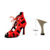 6/7.5cm Latin Dance Boots Salsa Suede Professional Dance Shoes