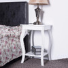 Accent Side Table Sofa End Table Modern Night Stand Living Room Coffee Table With Storage Shelf