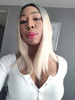 Short Bob Straight Synthetic Hair Wig Ombre Blonde Bob Side Part Dark Roots Wigs