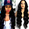 Body Wave Human Hair Wave Wigs Black Long Wigs