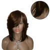 Natural Synthetic Hair Wave Curly Short Bob Wig with Bangs