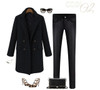 Wool Coats Double Breasted Trench Medium Long Thicken Outwear Plus Cotton Woolen Overcoats