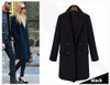 Wool Coats Double Breasted Trench Medium Long Thicken Outwear Plus Cotton Woolen Overcoats