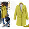 Wool Coats Double Breasted Trench Medium Long Thicken Outwear Plus Cotton Woolen Overcoats