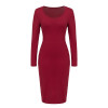 Black long sleeve sexy party dress Women winter club autumn long dress elegant Bodycon o neck midi dress vestidos 2018 Black long sleeve sexy party dress Women winter club autumn long dress elegant Bodycon o neck midi dress vestidos 2018