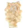 Body Wave  Blonde#613  Clip in Real Hair