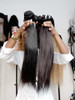 Straight Hair 3 Bundles Indian Human Hair Weave Extensions 100% Human Hair Bundles Non Remy Natural Hair 10 10 10