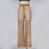 “Bahamas” Sheer fishnet crochet swimsuit bikini coverup pants