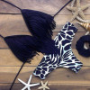 Fringe halter style 2 piece bikini