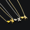 Personalized custom initial name necklace jewelry gifts for her