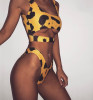“Deep Dive” leopard cutout 2 piece swimsuit