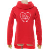 Dog mom oversize turtle neck sweater