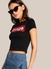 Savage print crop top