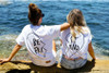 Best friend bff matching heart tshirt