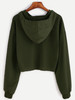 Distressed drawstring hoodie sweatshirt