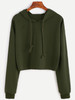 Distressed drawstring hoodie sweatshirt