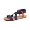 Casual Elastic Band Flat Gladiator Sandals