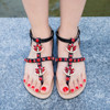 Bohemia diamond sandals  shining rhinestones shoes