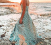 Elegant Polka dot boho midi summer dress