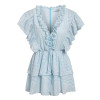 Summer V-neck ruffle elegant rompers  jumpsuit