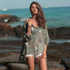 Hippie Loose Floral Print Chiffon Shirt Blouse
