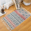 Retro Bohemian Hand Woven Cotton Linen Carpet
