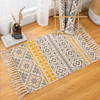 Retro Bohemian Hand Woven Cotton Linen Carpet