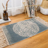 Retro Bohemian Hand Woven Cotton Linen Carpet