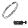 Rainso Women Jewelry Stainless Steel Healing Magnetic Bio Energy Bracelet For Women Accessory Silver Bracelets OSB-1538S