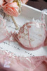 Elegant Illusion Pink Floral Lace Lingerie Set with Appliques