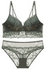 French Vintage Pearl Pink Lace Lingerie Set