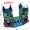 Aquarium Ancient Castle Decoration Resin Artificial Building Rocks Cave