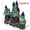Aquarium Ancient Castle Decoration Resin Artificial Building Rocks Cave