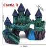 Aquarium Ancient Castle Decoration Resin Artificial Building Rocks Cave