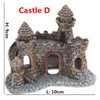 Aquarium Ancient Castle Decoration Resin Artificial Building Rocks Cave