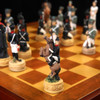Chess Set Luxury Child Intelligence Game Historic Theme of Russian France a War Chess Sets  Only Chess pieces